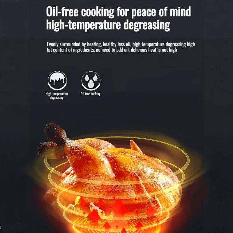 Home Smart Air Fryer Large Capacity Multifunctional Electric Fryer French Fry Machine Cooking Electric Oven Oven