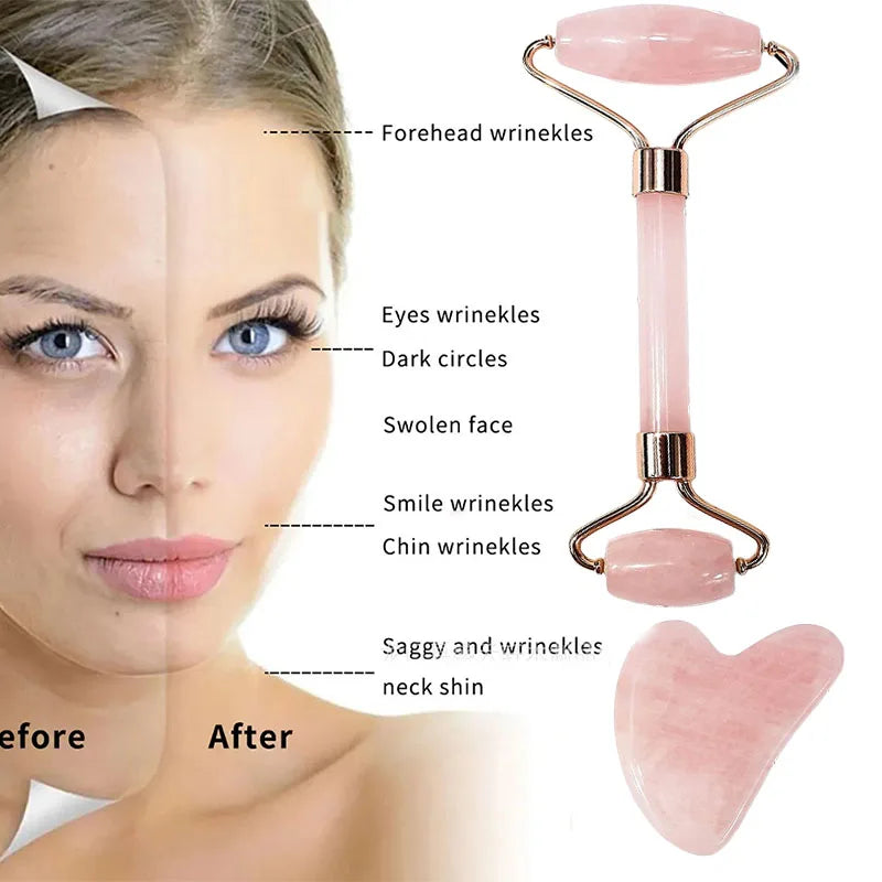 2 PCS Gua Sha Facial Stone Facial Massager