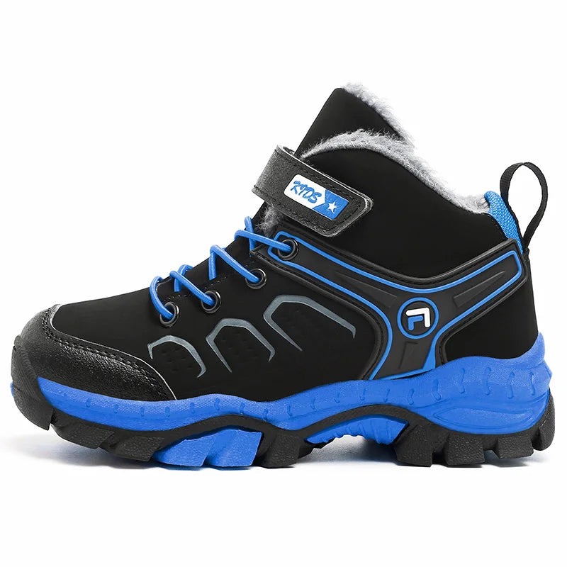 Pu Leather Soft Kids Cotton Shoes