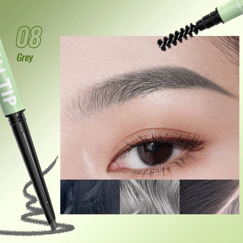 10-color double-tipped eyebrow pencil