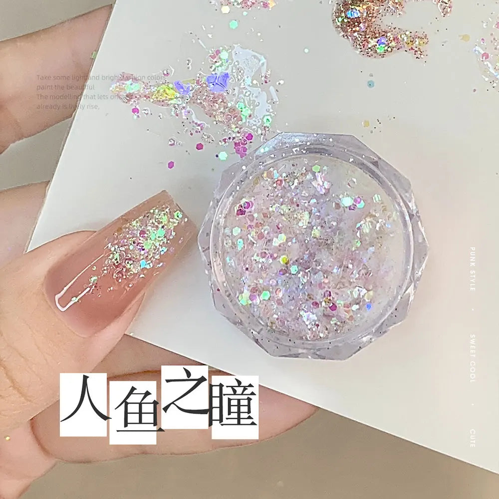 Mermaid Sparkle Nail Art Glitter