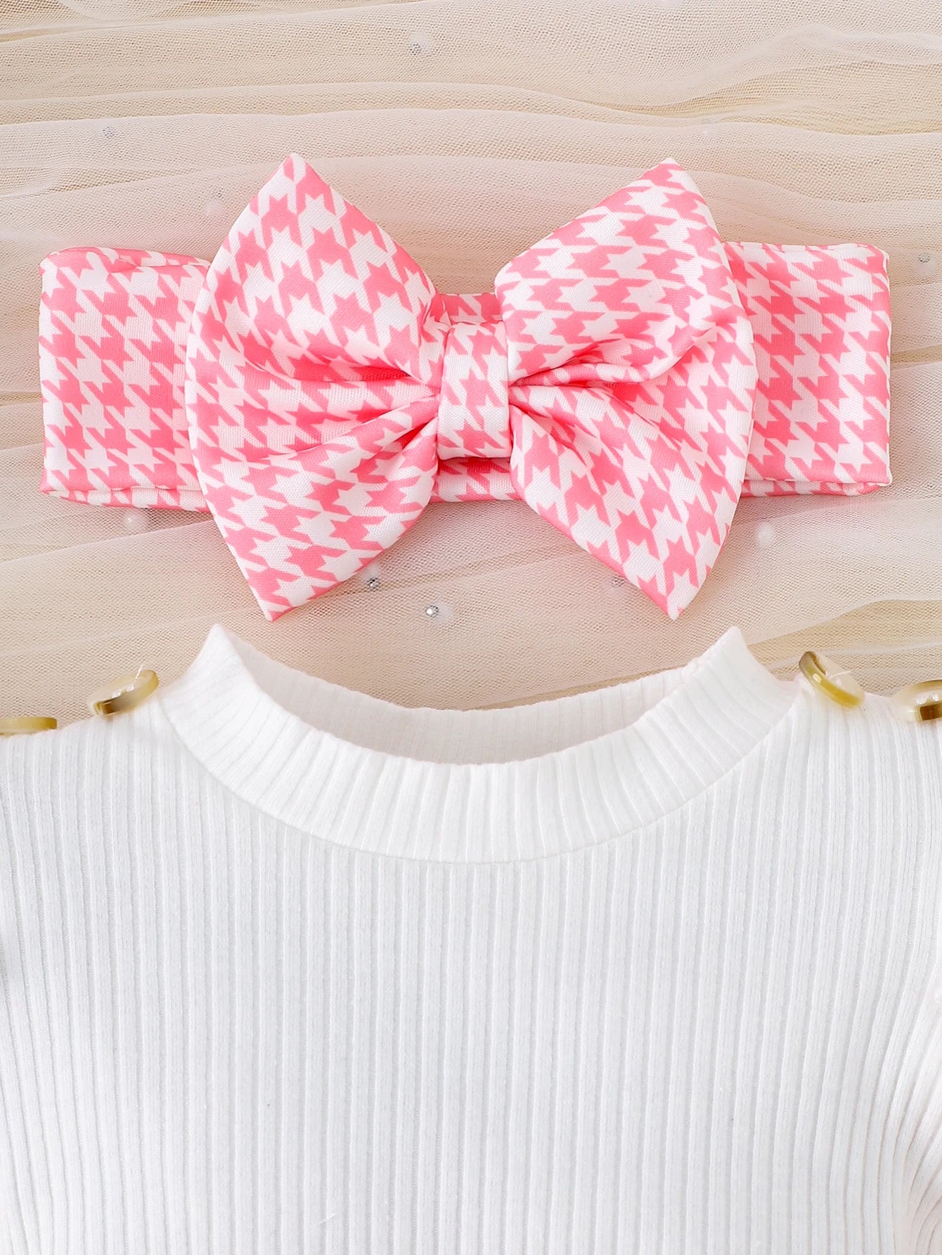 new style sweet and lovely houndstooth dress