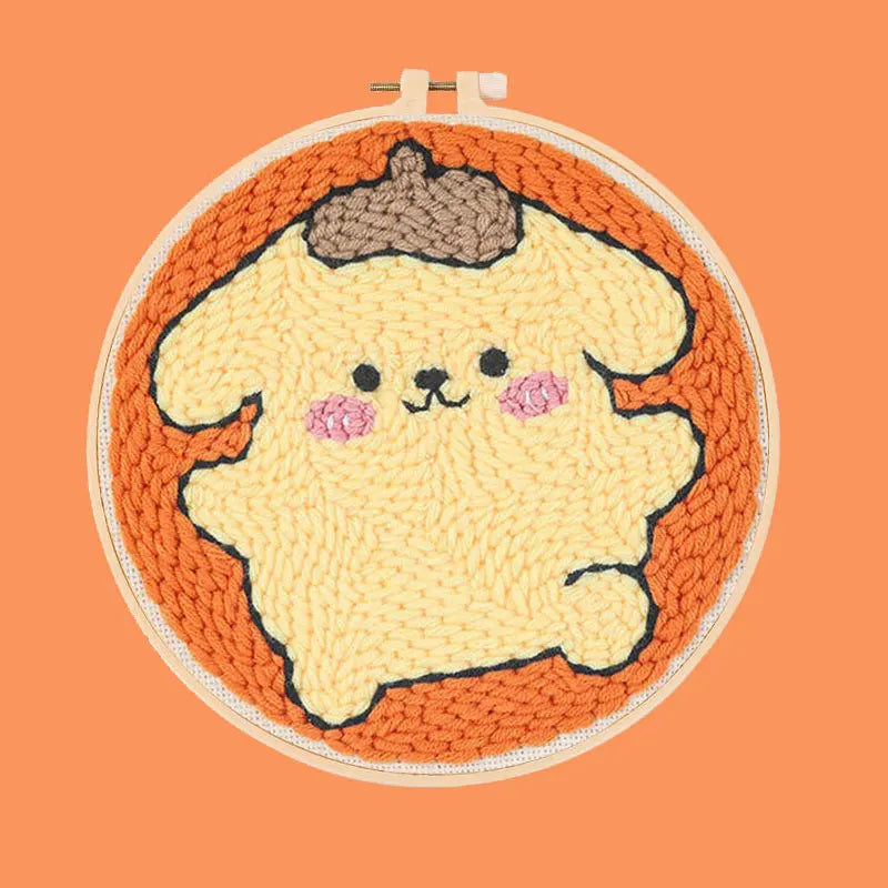 DIY Craft Punch Needle Embroidery Kits Sewing Kit Needlework Cross Stitch for Beginner Magic Pock Pen Set Home Painting Decor