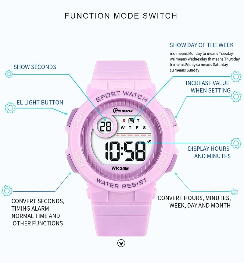 Waterproof Electronic Wristwatch