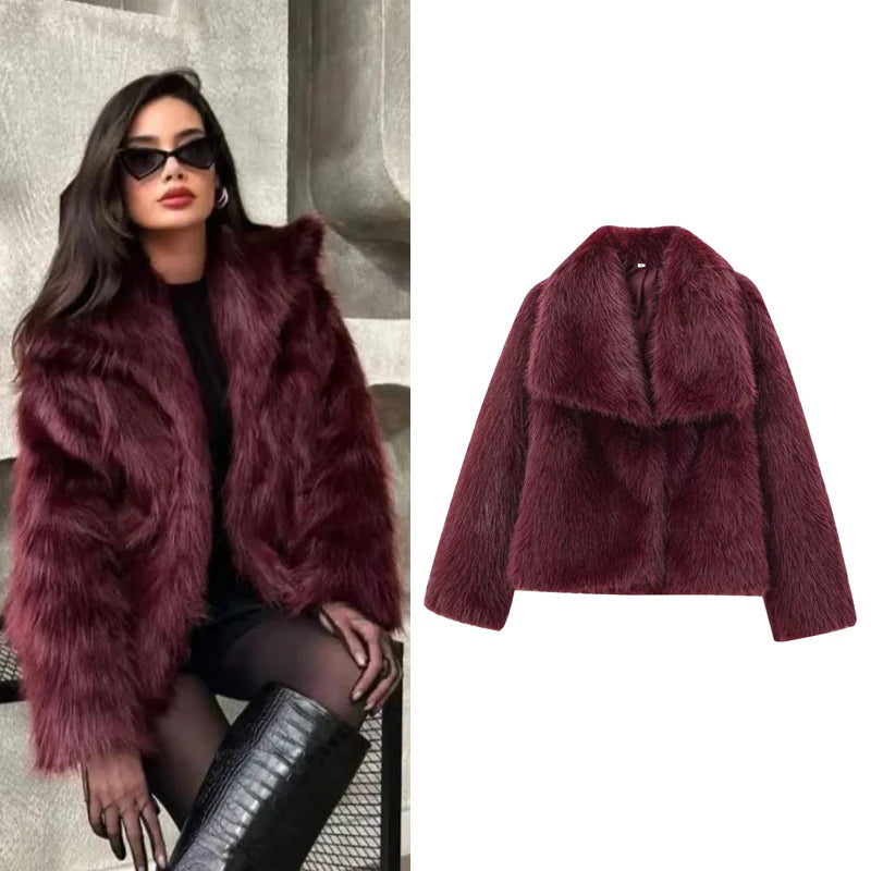 Women's Warm Fur Bomber Coats