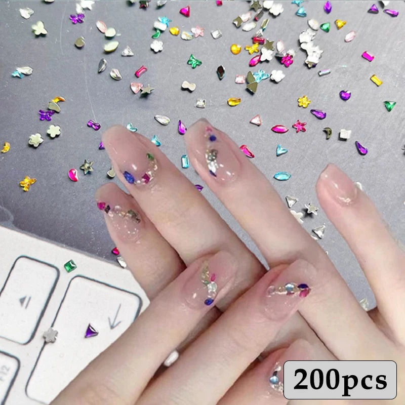 300/100pcs Mini Nail Art Rhinestones