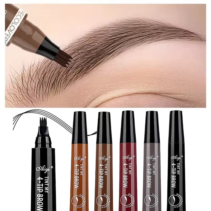 4 fork micro blading eyebrow pencil