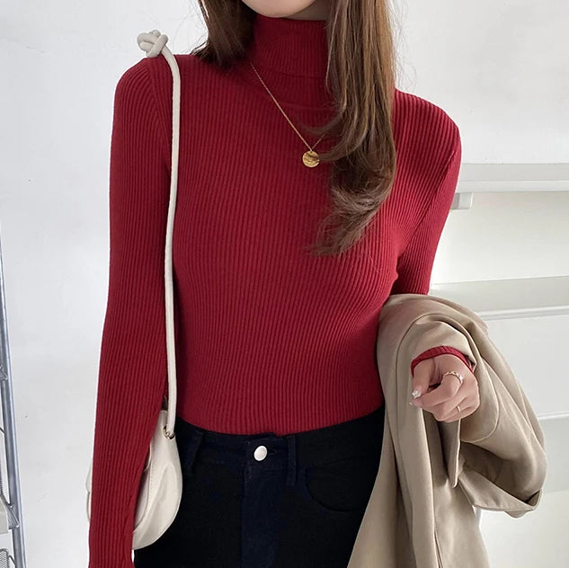 Women Knitted Cashmere Jumpers Soft Sweater