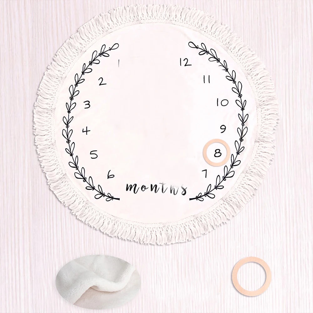 Milestone Blanket Baby First Year Calendar