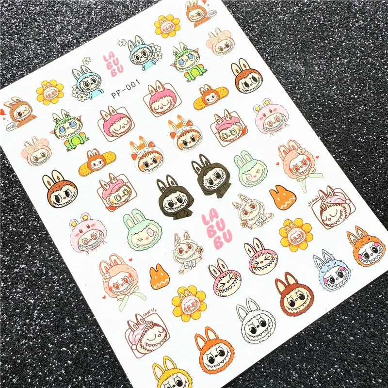 Cute 3 D Nail art Nail sticker