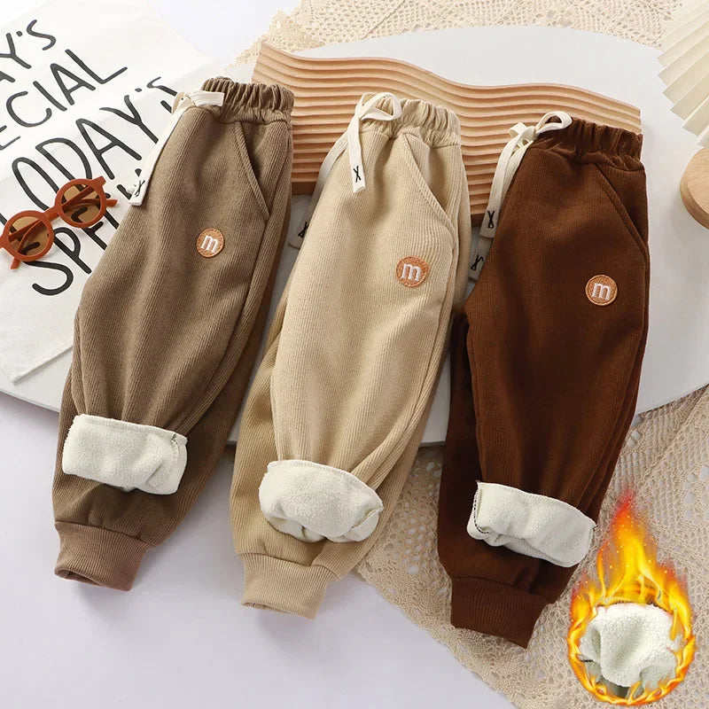 Thickened Fleece Children's Wear Pants