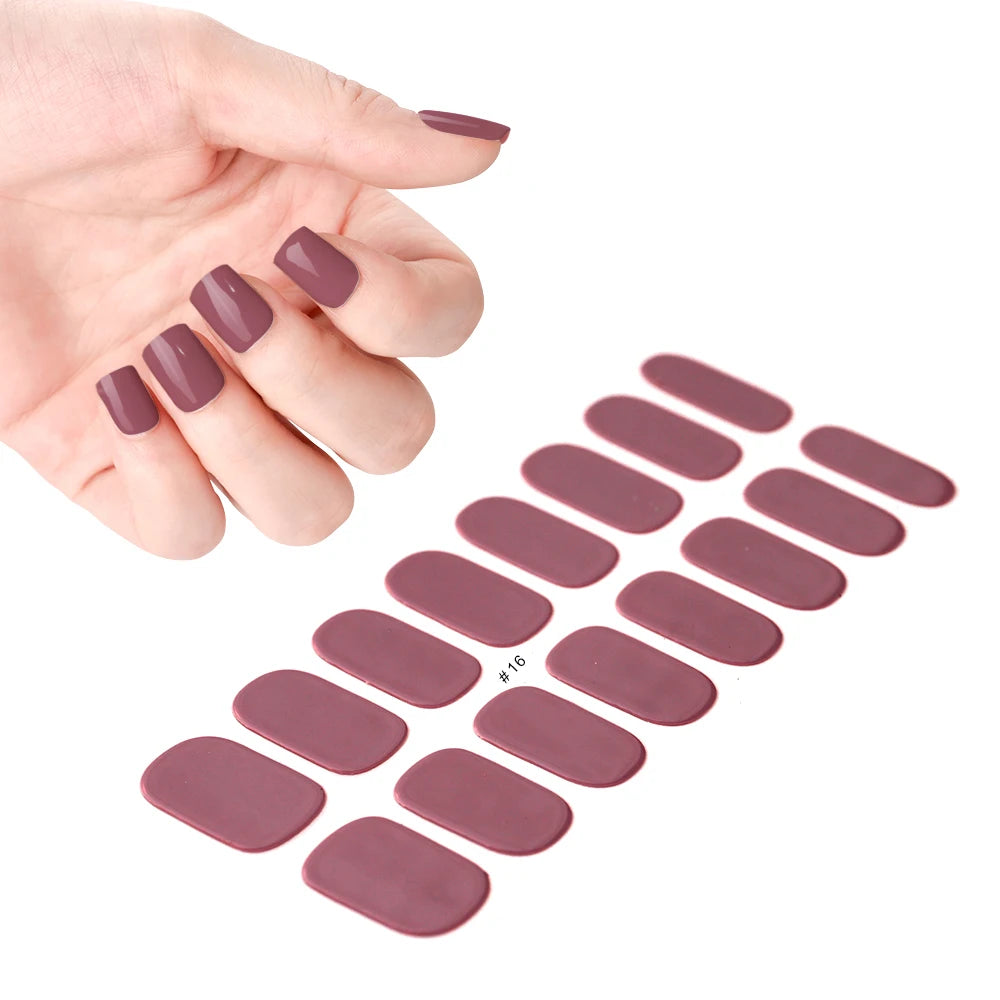 Transparent Semi Cured Gel Nail Strips
