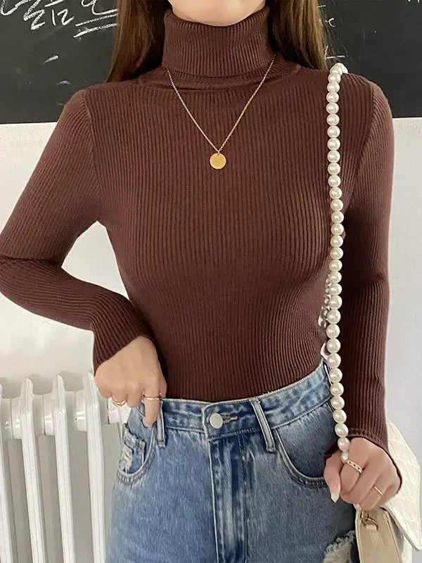 Women Knitted Cashmere Jumpers Soft Sweater