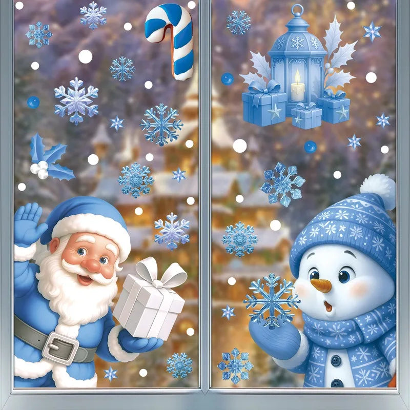 Christmas Window Stickers Snowman