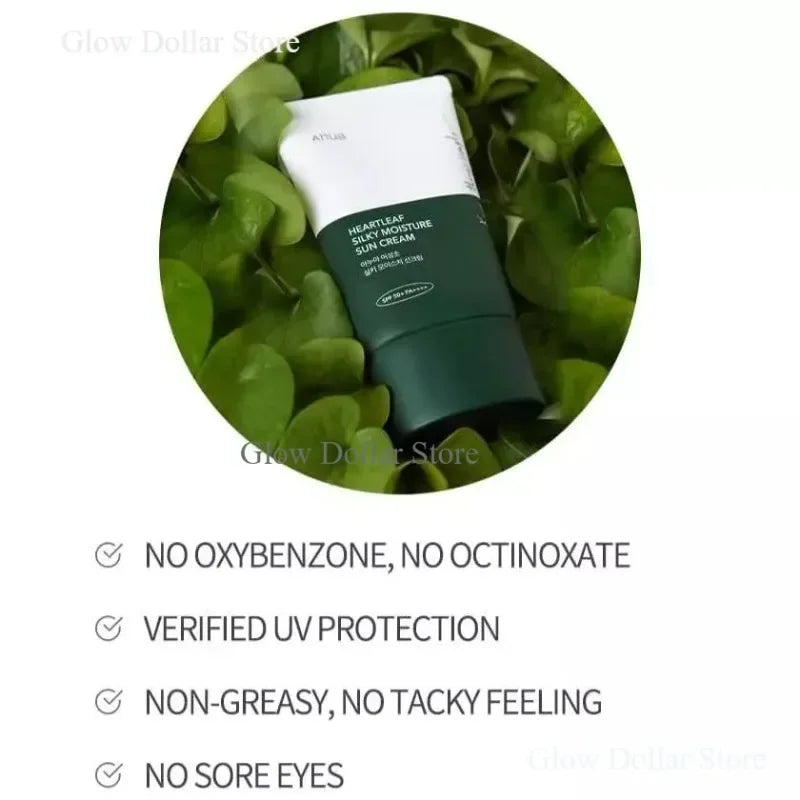 Heart leaf Silky Moisture Sun Cream