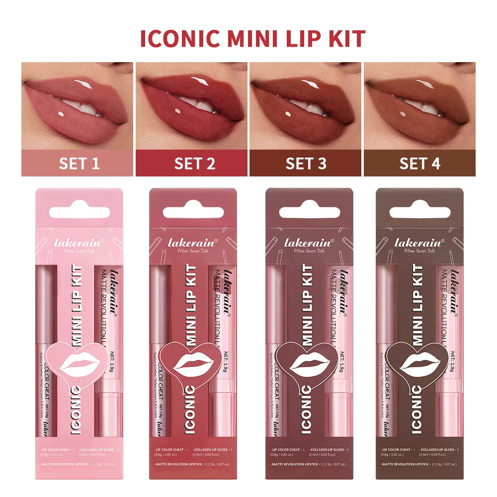 Lip liner&Lipstick Lip Gloss Set