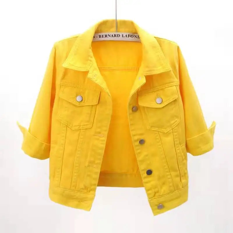 Women Denim Jean Jackets Casual Tops