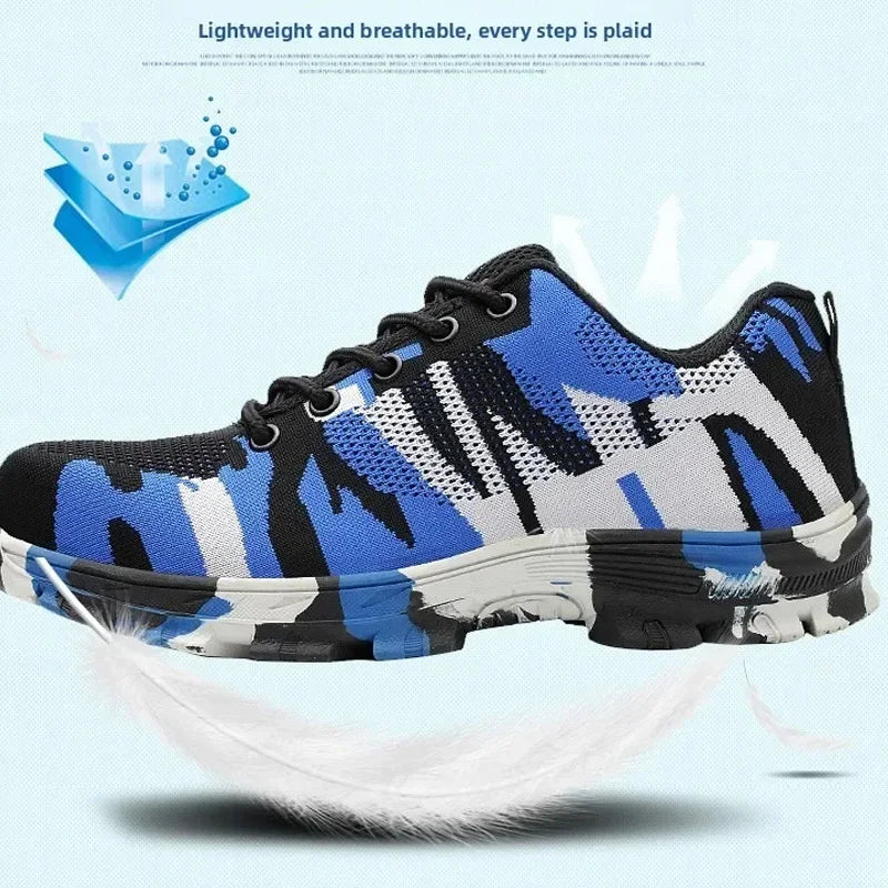 Lightweight fancy Camouflage Safety Shoes