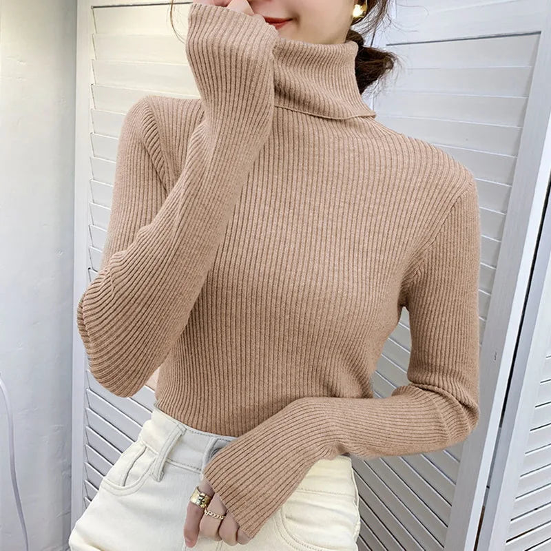 Women Knitted Cashmere Jumpers Soft Sweater