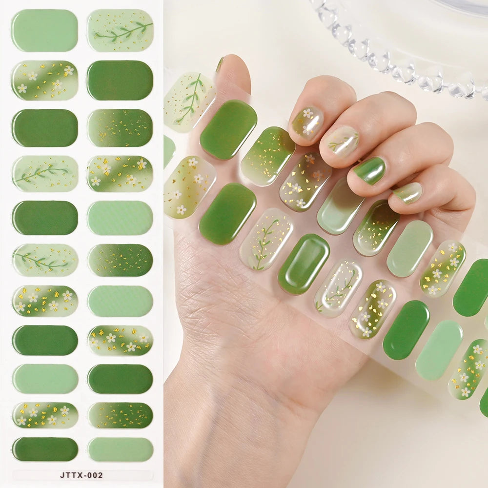 Transparent Semi Cured Gel Nail Strips