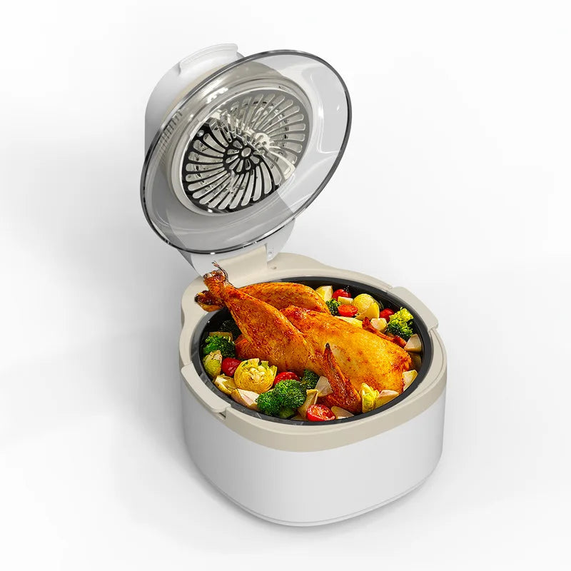 Air Fryer Large Capacity Flip-Free Roast Chicken Household 8L Intelligent New Electric Oven Electric Fryer