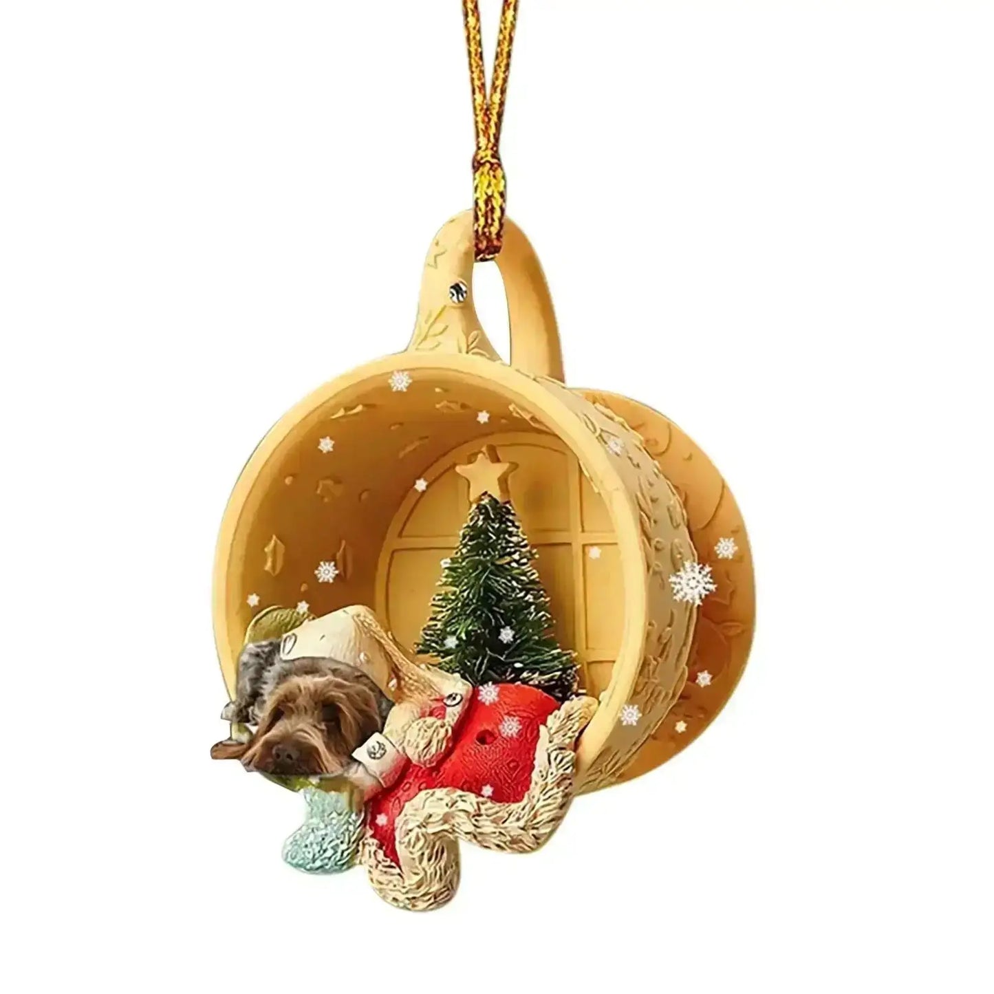 Christmas Tree Pendant Dog Animal Drop