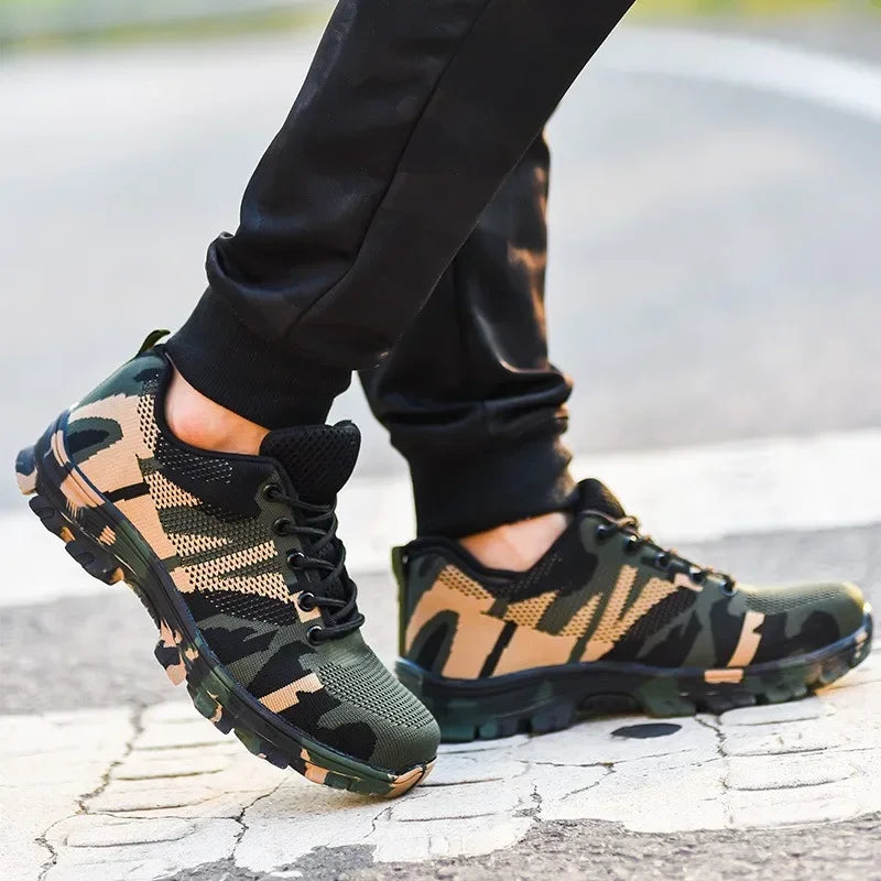 Lightweight fancy Camouflage Safety Shoes
