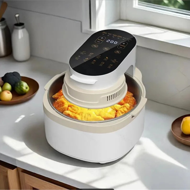 Air Fryer Large Capacity Flip-Free Roast Chicken Household 8L Intelligent New Electric Oven Electric Fryer