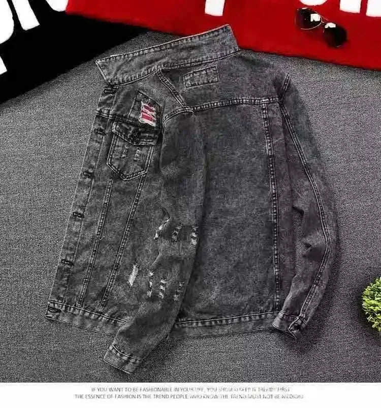 Men's Trendy Denim Korean Style Unique Top