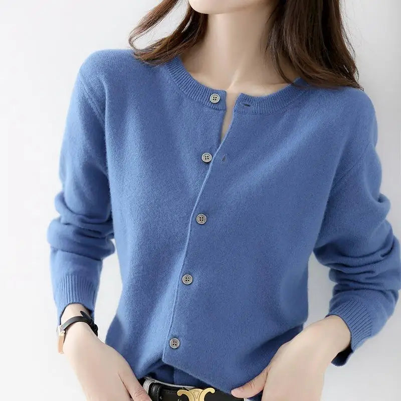 Women Knitted Cashmere Cardigans Sweaters