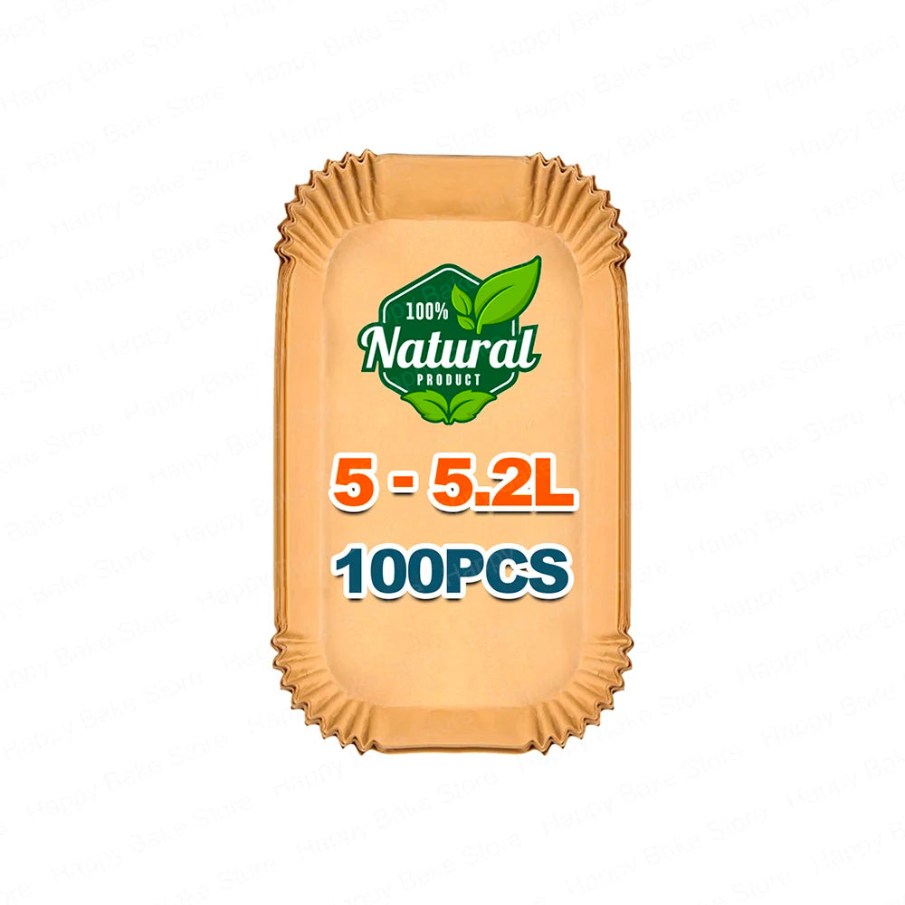 Hot Air Fryer Baking Paper for Cosori 2 Chambers Airfryer Dual Blaze TwinFry XXL 10L, Ninja Foodi Flexdrawer 10.4L AF500DE