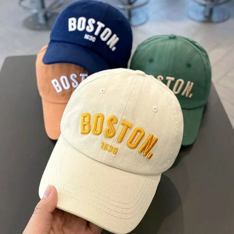 Letter Kids Baseball Embroidery Cap