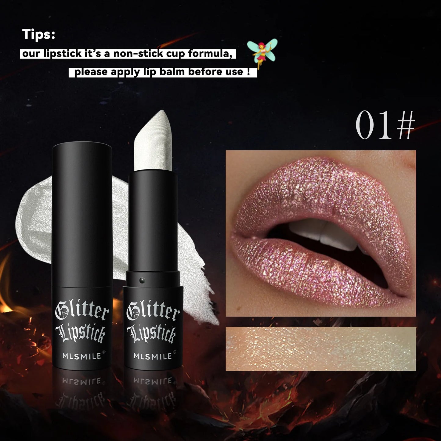 7 Colors Glitter Lipstick