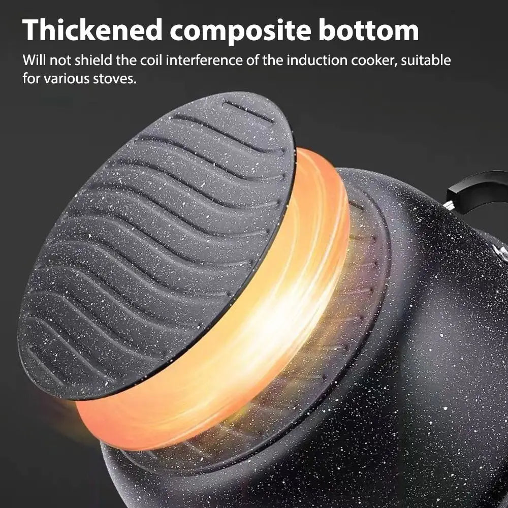 Maifan Stone Soup Pot Universal Two Ears Non-stick Kitchen Cooking with Lid Household Saucepan Stock Gas Induction Cooker