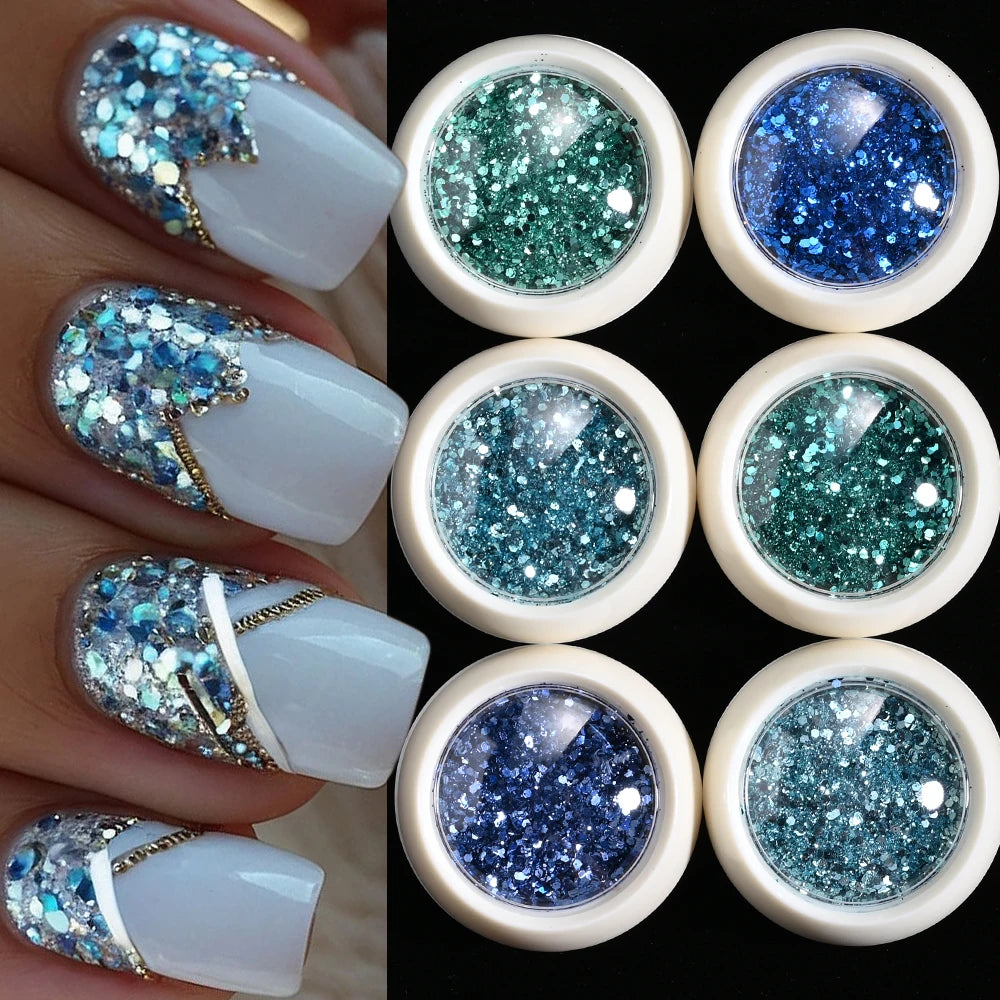 Elegant Mirror Chrome Effect Metallic Dust For Nail
