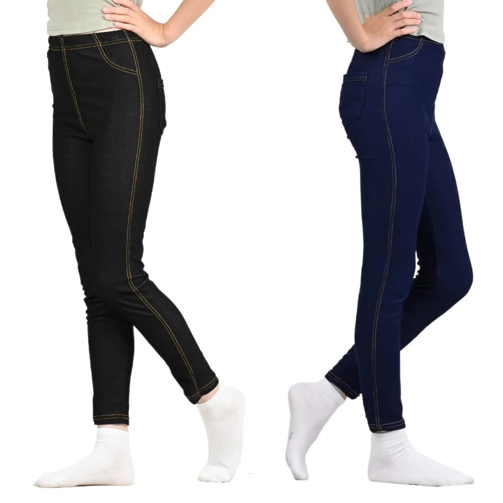 Denim skinny leggings Soft Breathable pants