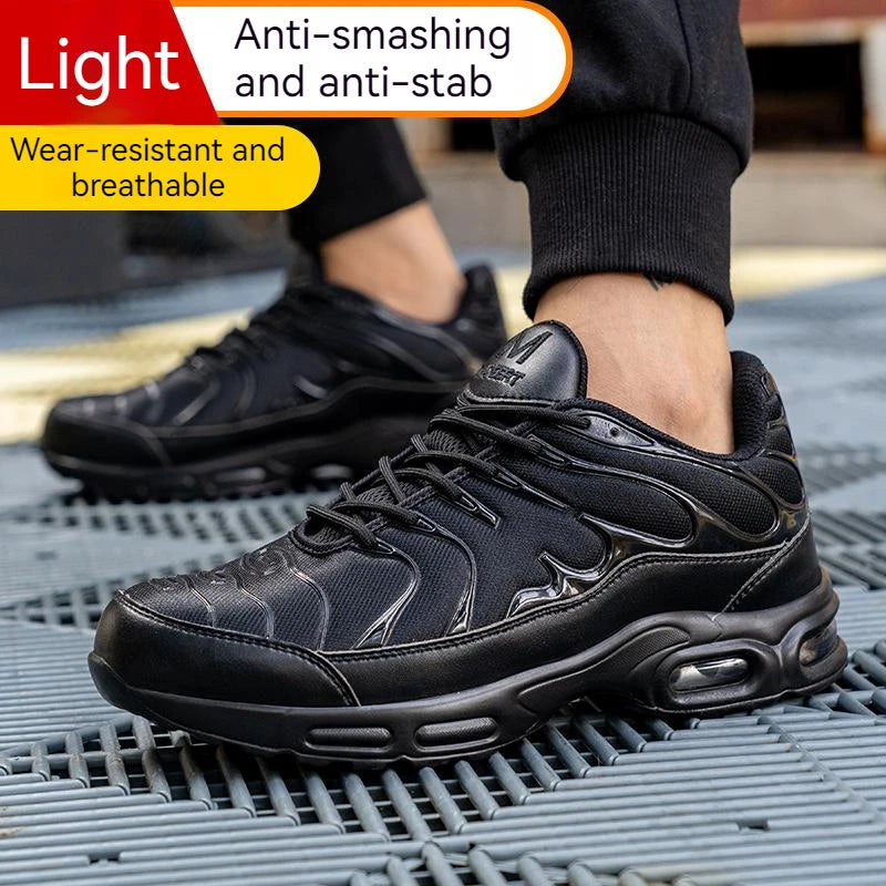 Men Indestructible Lightweight Non Slip Work Shoes