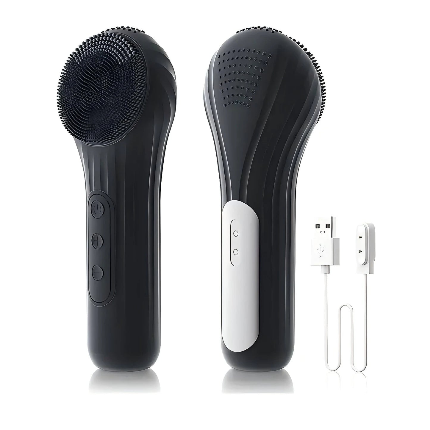 Electric Silicone Face Scrubber Device Sonic Facial Cleansing Wash Brush for Men Women Rechargeable Face Exfoliator for Massage