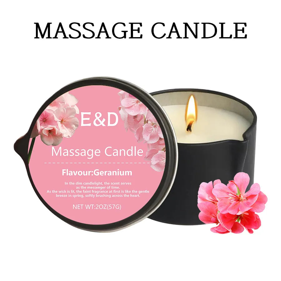 1PC Massage Oil Candles,luxury aromatherapy candles,for Stress Relief and SkinMoisturizing, SM Product Scented Candle Body Oil