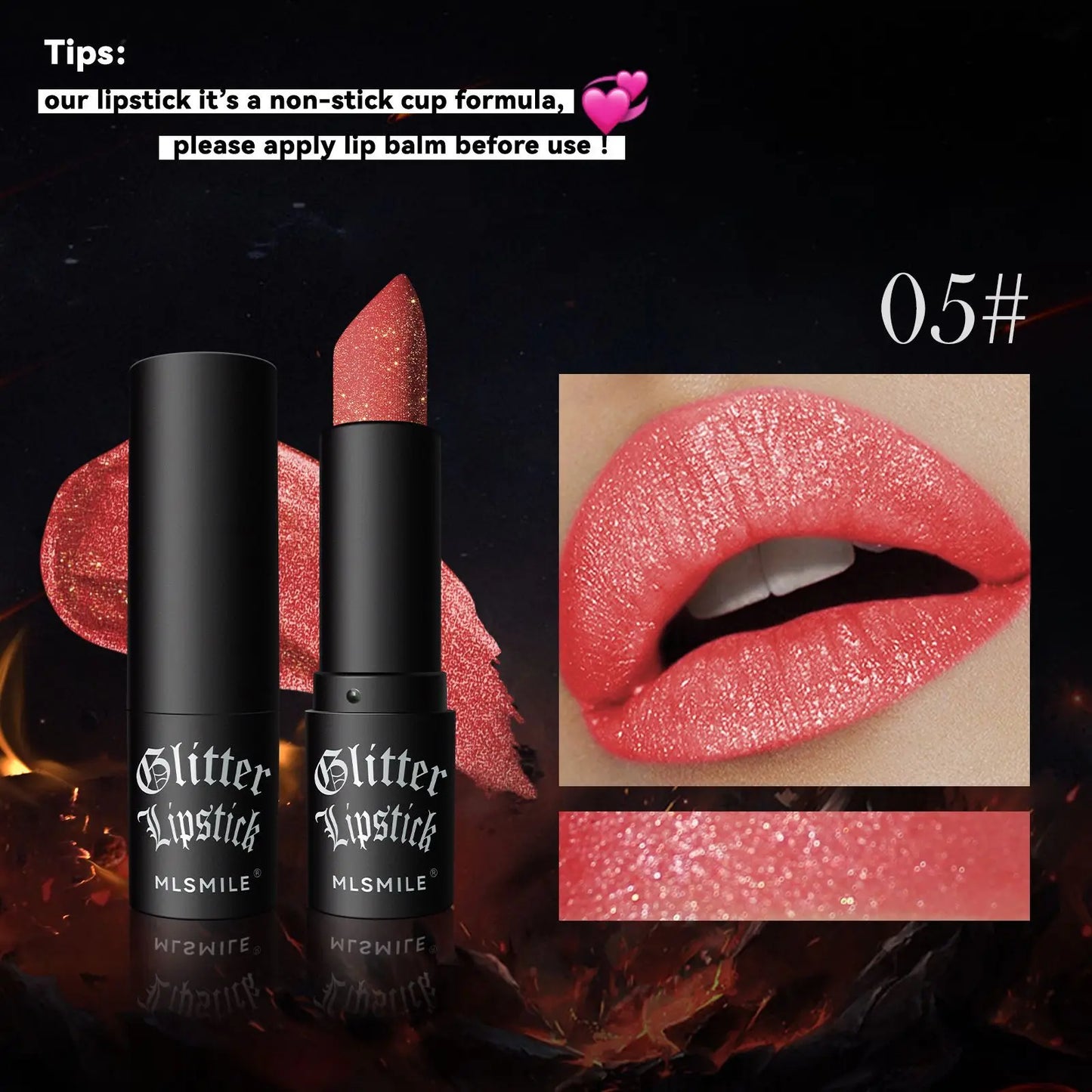 7 Colors Glitter Lipstick