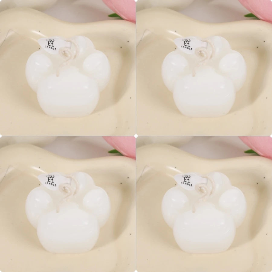 1pc/4pc Cat Paw Design Scented Candle ,For Birthday, Valentine's Day, Diy Home Decoration, party decoration, wedding souvenirs