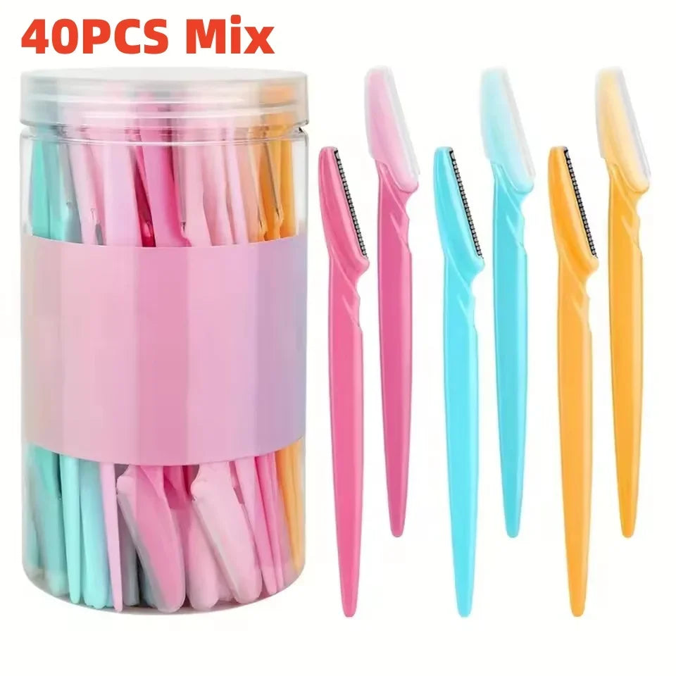 10/40 Pcs Eyebrow Trimmer Face Blade