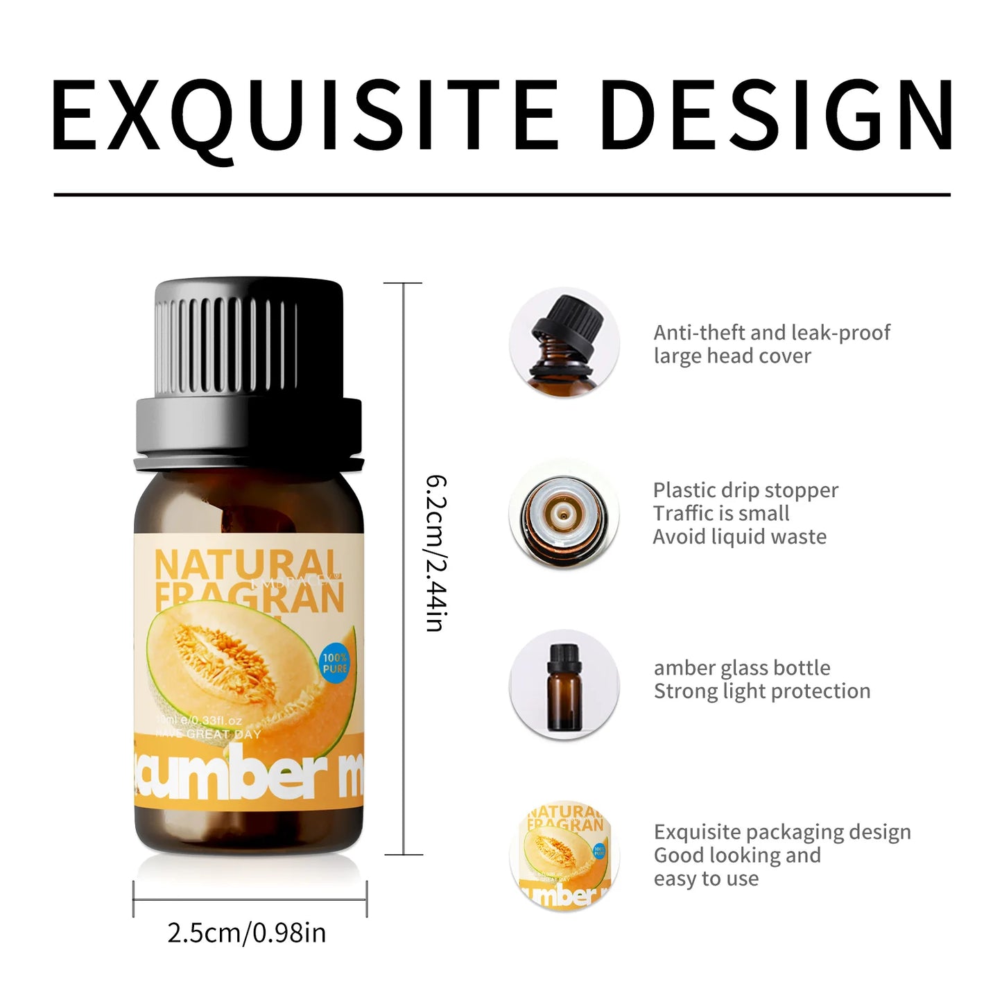 Cucumber melon Essential Oils for skin