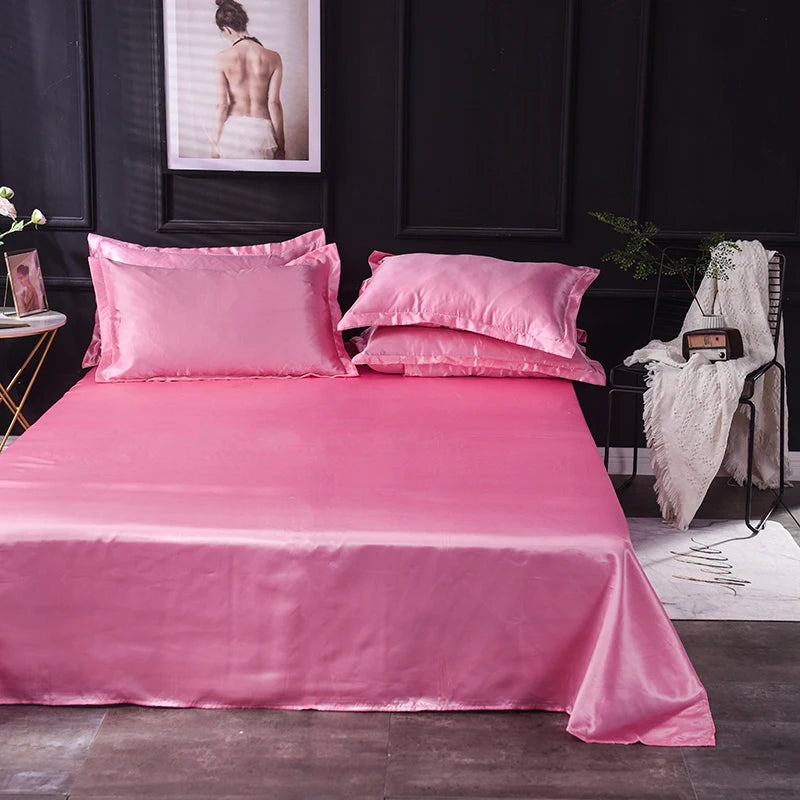 High End Satin Luxurious Bed Sheets Set