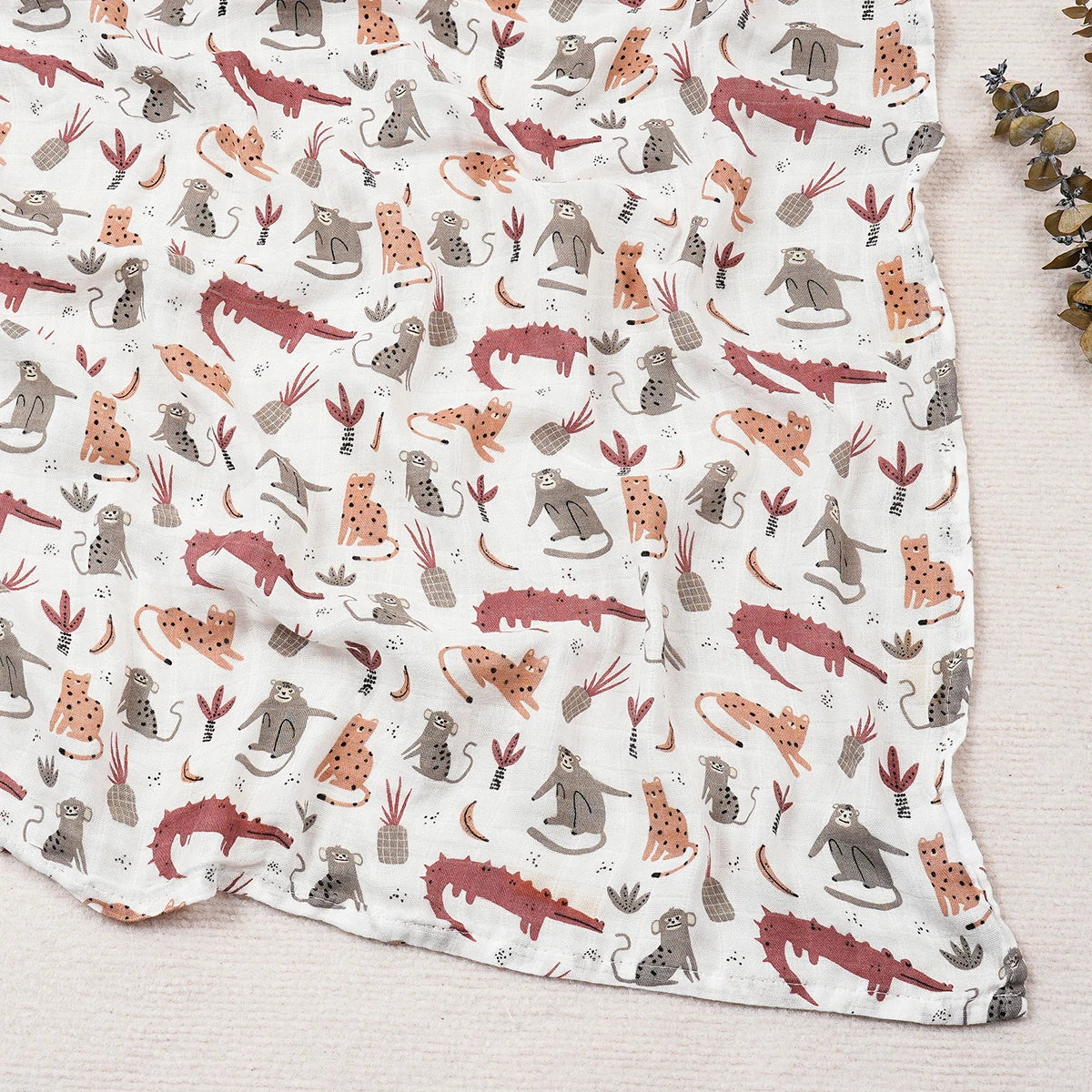 Cute Soft Print Baby Towel Wrap