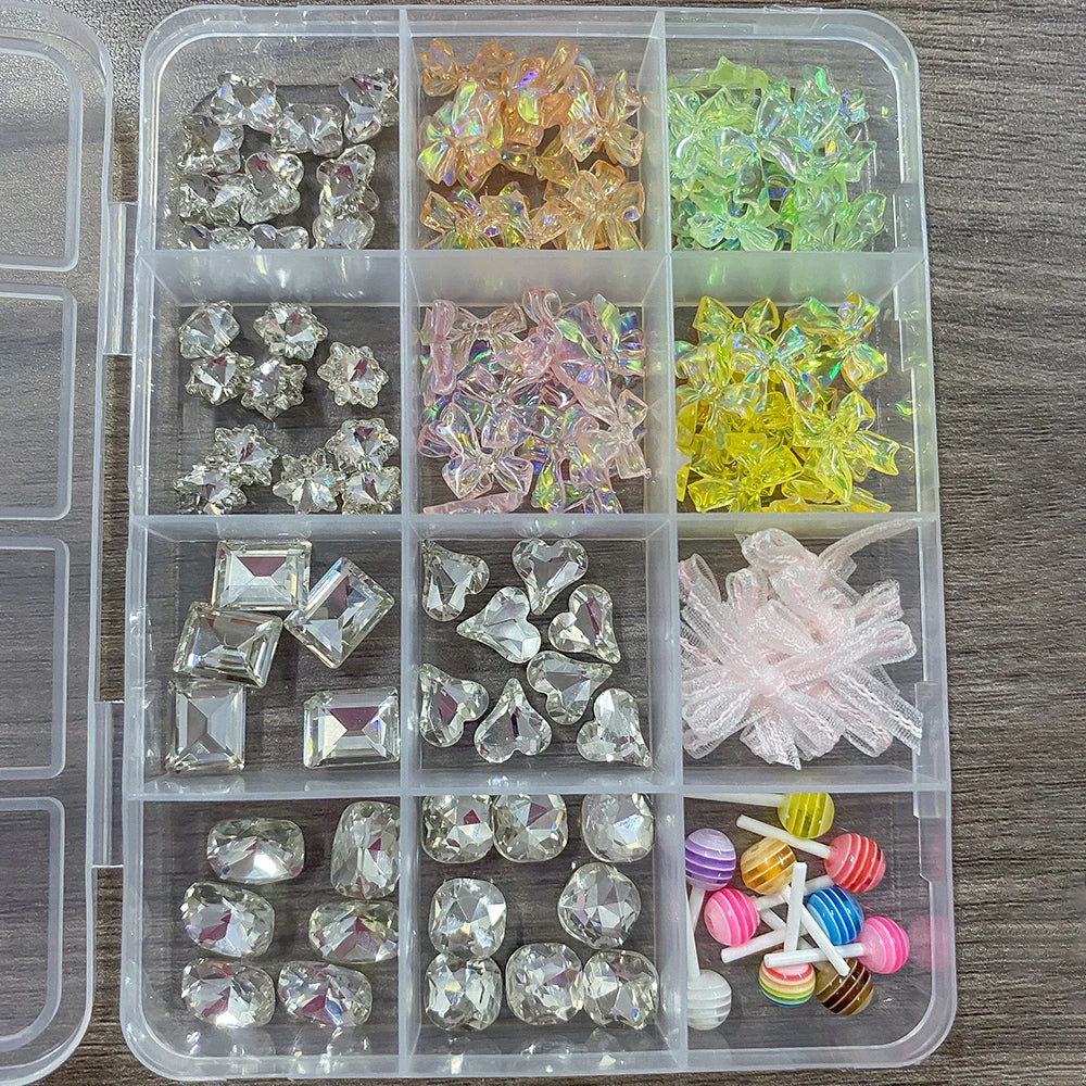 3D Multi-Shapes Flower Butterfly Nail Art