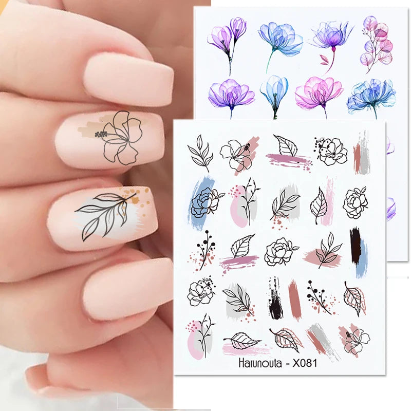 3 D White Bow knot Flower Nail Art Sticker