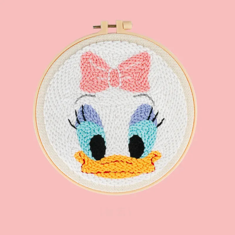 DIY Craft Punch Needle Embroidery Kits Sewing Kit Needlework Cross Stitch for Beginner Magic Pock Pen Set Home Painting Decor