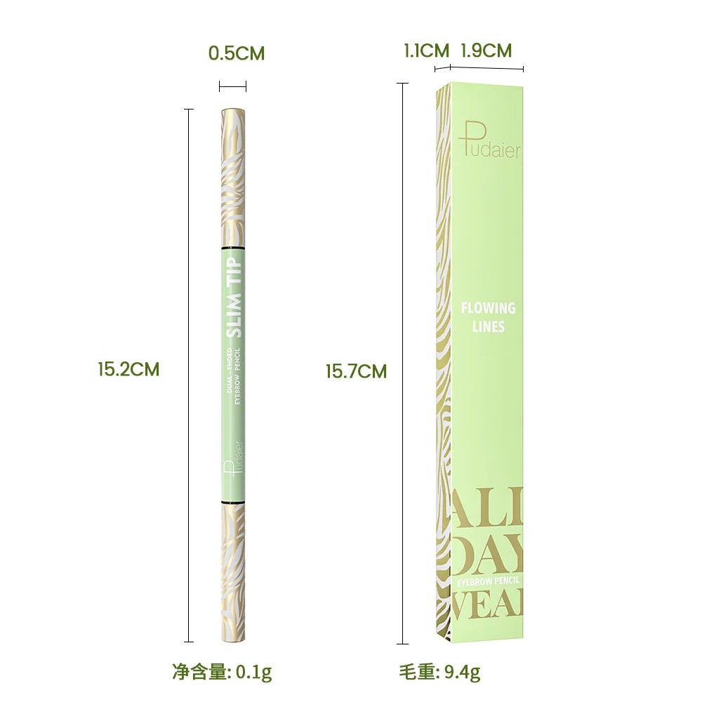 10-color double-tipped eyebrow pencil