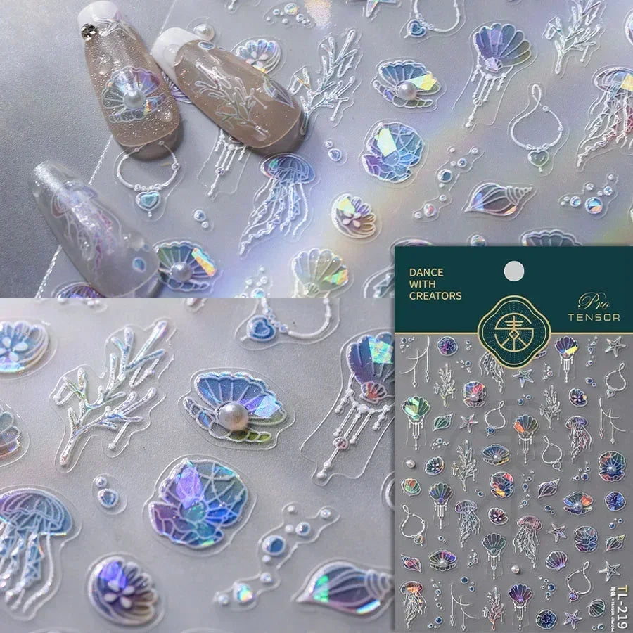 Soft Relief Decoration Nail Art Stickers